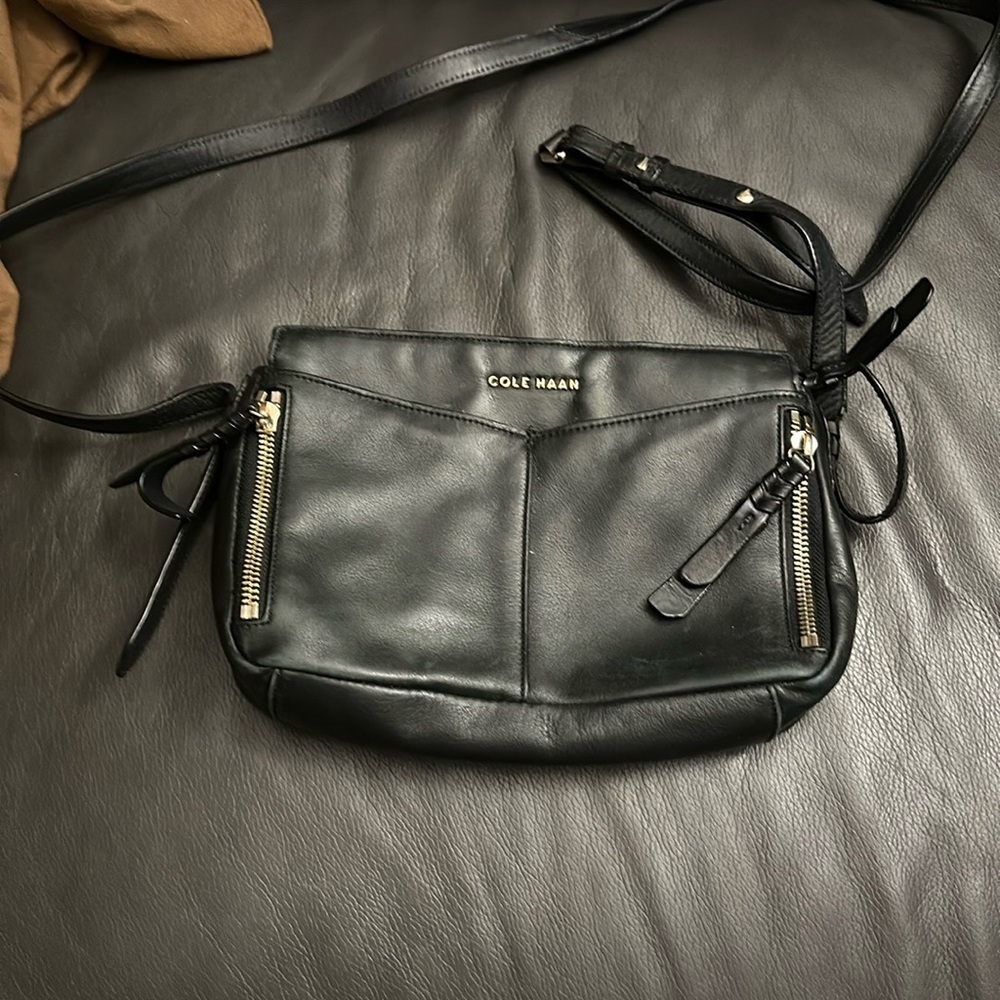 Leather Cole Haan purse in good condition , authentic vintage